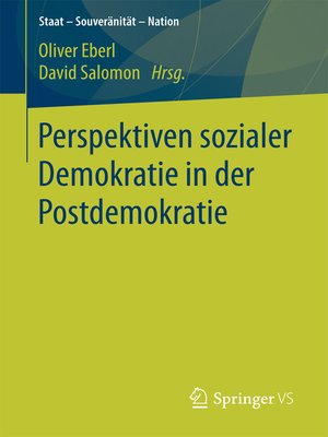 cover image of Perspektiven sozialer Demokratie in der Postdemokratie